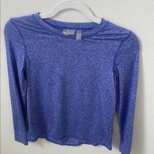 Blue Long Sleeve Kids Shirt